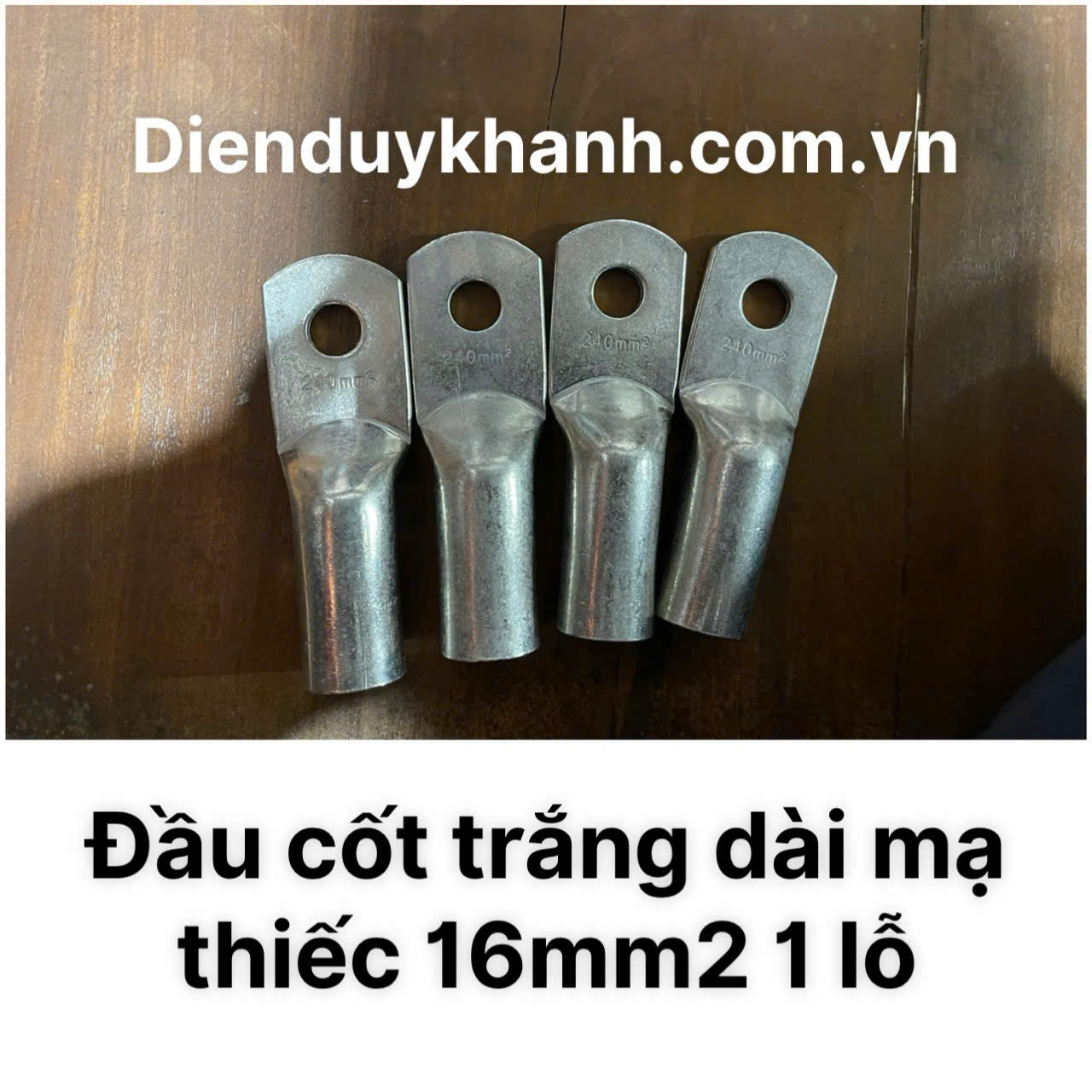 Đầu Cốt Đồng Mạ Thiếc 16mm2 1 Lỗ